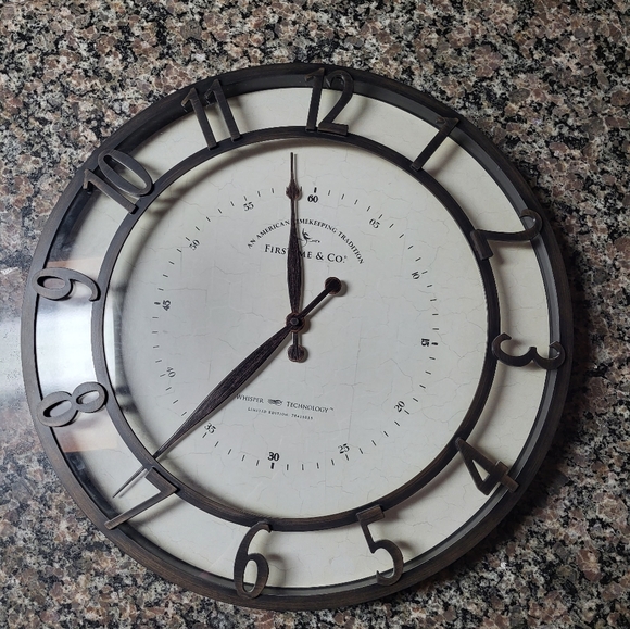 FirsTime& Co Wall Decor Firstime Co Wall Clock Large Hands Black